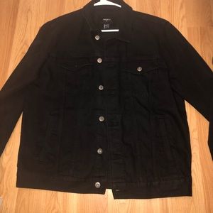 Black Denim Men Jacket